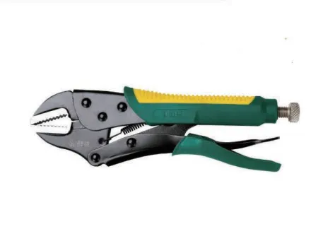 7/10 Inch Dipped Handle Blackened Flat Nose Pliers Adjustable Locking Pliers for Clamping