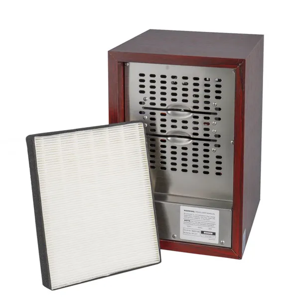 Lufutatech LFT-221A/B Portable Air Purifier With Negative Ionizer and Optional HEPA Filter Ozone Generator for Odor Removal photo-4
