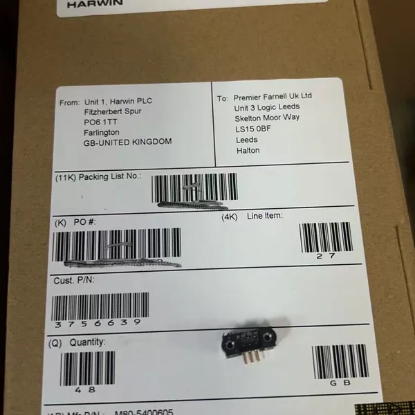 HARWIN M80‑5400605 Board‑to‑Board Connector, 6Pin, 2.0mm Pitch, Single‑Row Female Receptacle, Through‑hole Straight Mount