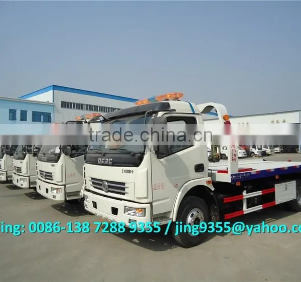 DFAC Euro III Towing Truck, 5600*2350mm Flatbed Tow Truck,cheap Tow Trucks for Sale photo-3