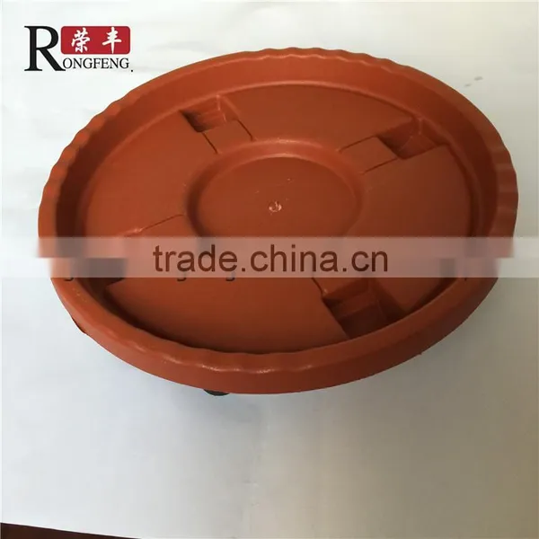 Plastic Plant Flower Pot Mover Roller and Flower Pot Tray With Wheels photo-3