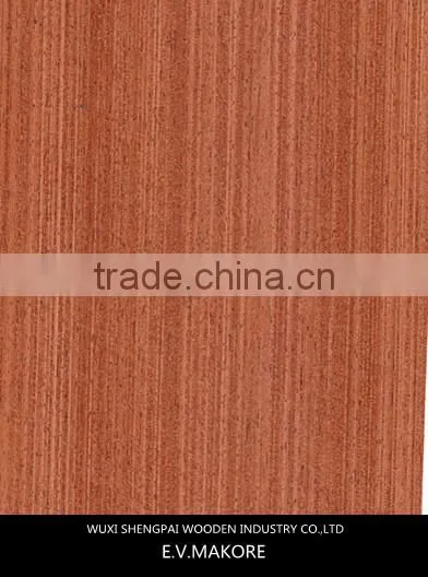 Cheap Artificial Makore Engineered Recon Veneer/slate Veneer for Furniture Gurjan Face Veneer