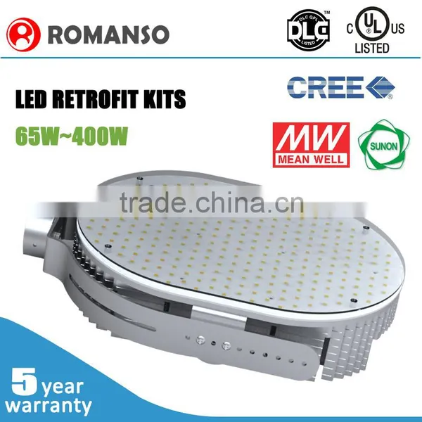 Top Quality DLC Listed 100w 150w 300w 400w Led Shoebox Retrofit Kit photo-2