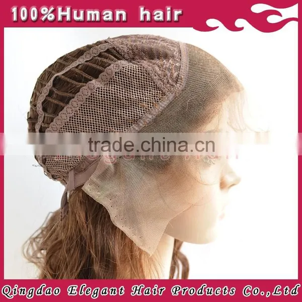 2015 Qingdao Elegant Virgin Hair Brazilian Hair Lace Front Wig With Side Bang photo-4
