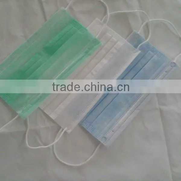 Disposable White Blue Green 2ply 3ply Earloop Surgical Face Mask photo-3