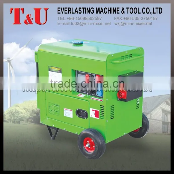 T&U 3kw Diesel Generator Driven by 7Hp Diesel Engine