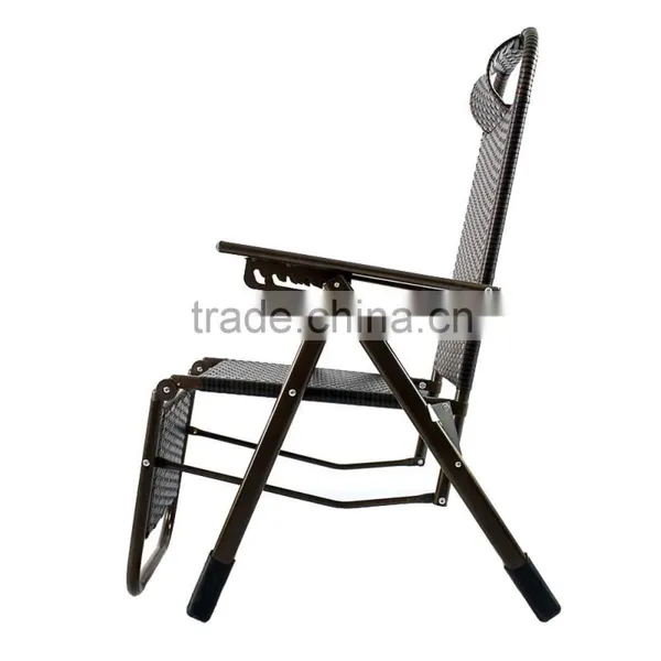 New Style Comfortable Portable Cheap Folding Wholesale Deck Chairs Rattan photo-3