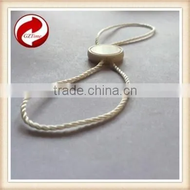 China Quality String Seal Tag, Hang Tag String, Garment Plastic Seal Tag Beige Seal Tag Metal Beads String Curtain photo-4