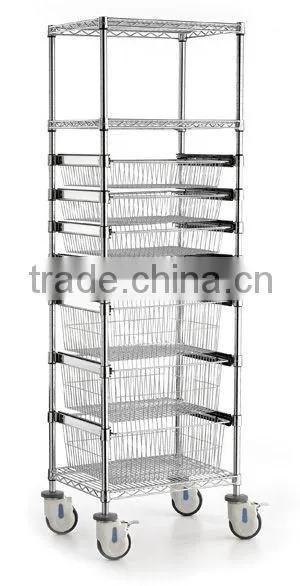 Sliding Basket Trolley (Single Bay)