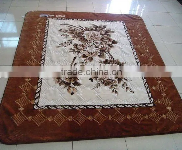 CLASSIC!!! 100% Polyester Printed 1ply Embossed Blanket