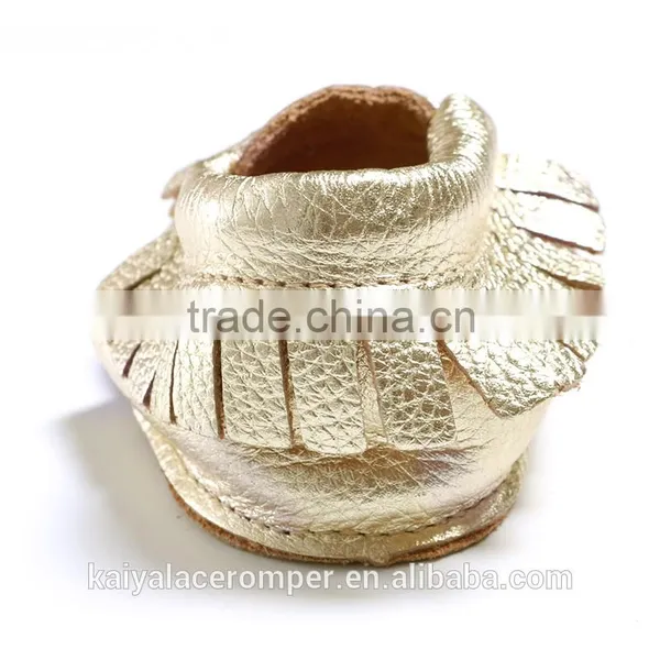 Baby Moccasins,Gold Baby Moccasins,Summer Baby Moccasins photo-5