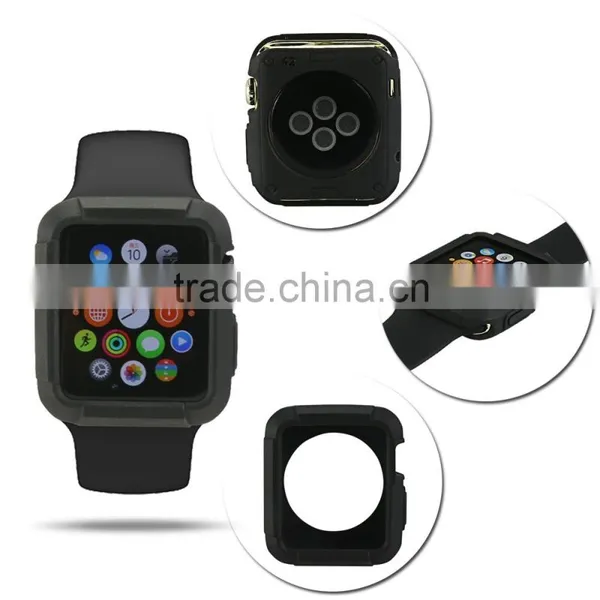 2015 Hot Selling Factory Price High Quality Colorful Design Waterproof Protective Case Cover for Apple Watch 38mm&42mm Accessory photo-5
