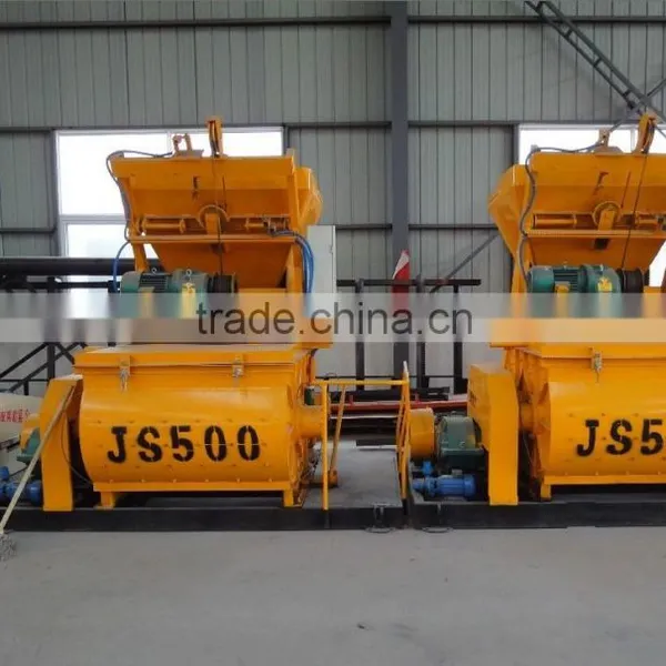 Dry mortar Plastic mortar Wet mortar concrete mixer JS500 with lower price and high quality