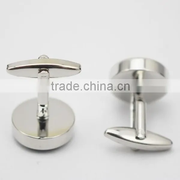 Round Black Carbon Fiber Inlay Cufflinks Carbon Fiber Mens Cufflinks photo-3