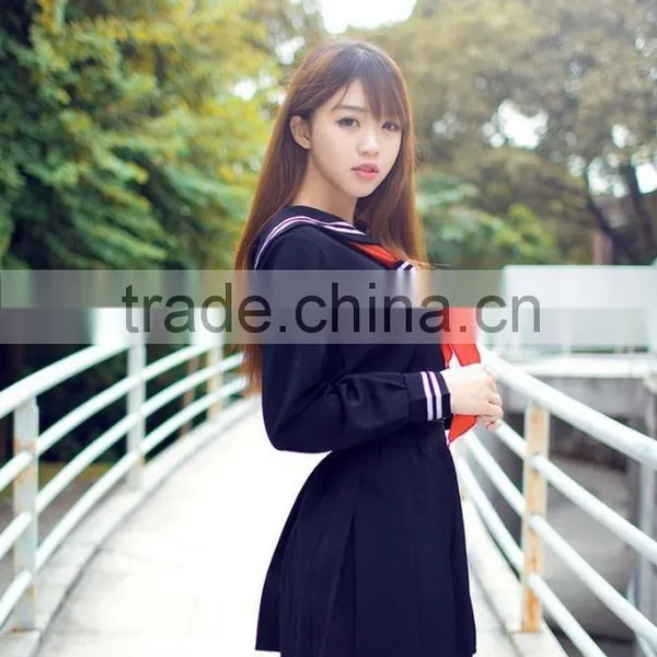 Japanese Girl Hell Cos jk Sailor Suit, Japan and South Korea Uniform Suit British Academic Uniform Girls Clothing