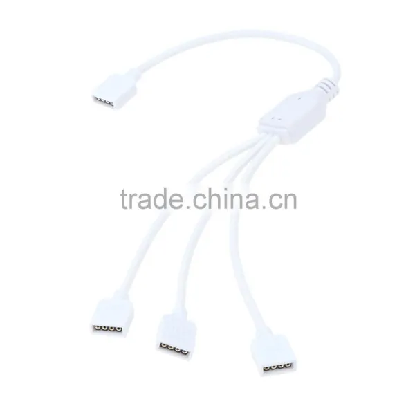 1pc RGB Controller Splitter for SMD5050 3528 RGB LED Strip,HUB 1 to 3,1 Male to 3 Female 4 Pin Rgb Led Connector photo-4