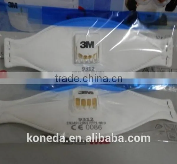 EN149:2001 FFP1 Mask, 3M 9312 Face Mask With Valve, 3M 9312 FFP1 Welding Mask photo-2