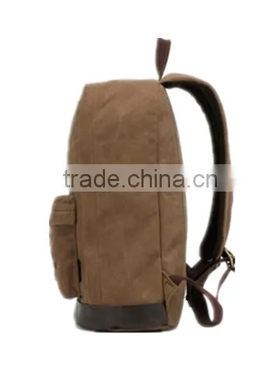 Strong Canvas Backpack With Two Color for Travel / School in China photo-3