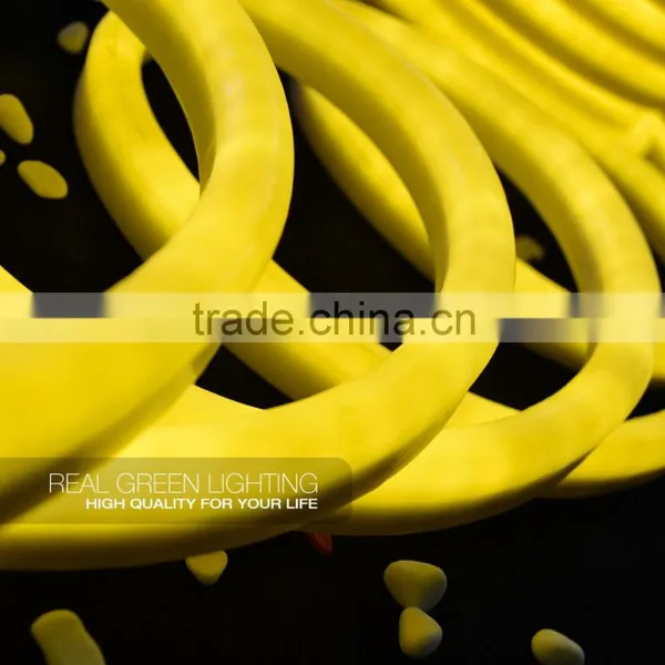 4.3w Ultra Bight Yellow LED Neon Rope Light Flexible Yellow Color Yellow LED Neon Flex Rope Light photo-2