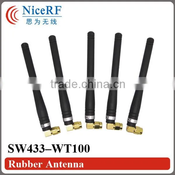 Rubber Antenna SW433-WT100 for Wireless Transceiver RF Module 433MHz Elbow Rod Antenna 433MHz Rubber Antenna 433 photo-3