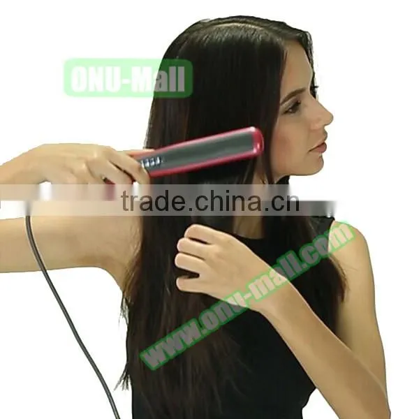 Multifunctional 2 in 1 Electric Hair Straightener Brush,Hair Curler for Wholesale photo-6