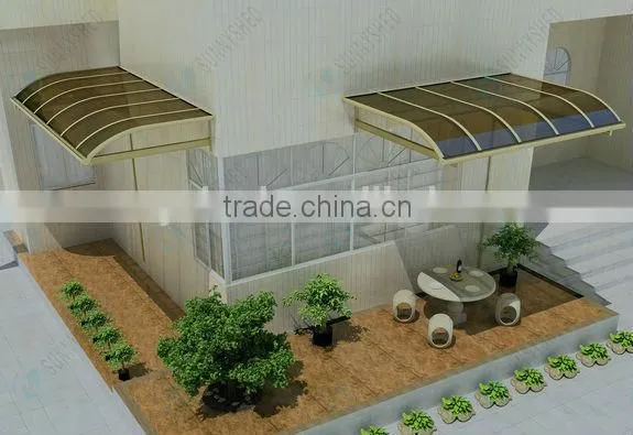 Sun Rain Canopy DIY Aluminum Frame Window Simple Awning