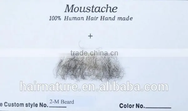 Top Quality 100% Human Hair Beards and Moustache photo-3