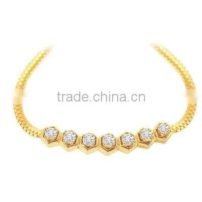18k Jewelry / Diamond Necklace / Diamond Jewelry