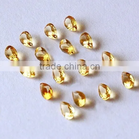 Top Quality Citrine Loose Pear Faceted Cut Gemstone photo-2