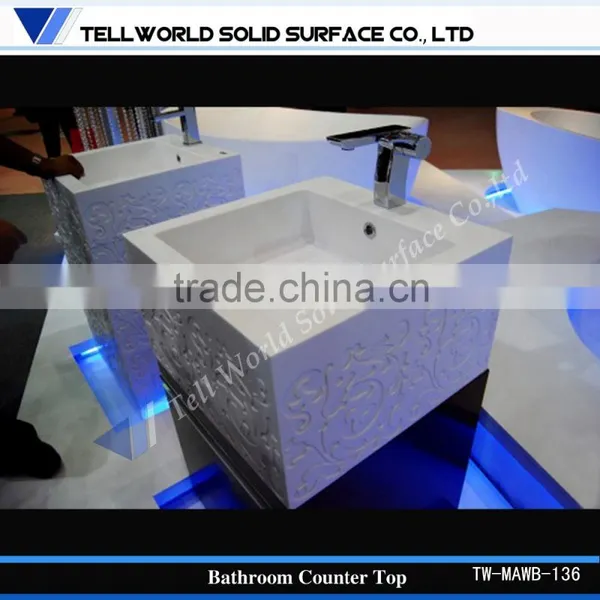 Corian Vanities, Solid Surface Bathroom Counter, Corian Bathroom Cabinetry photo-3