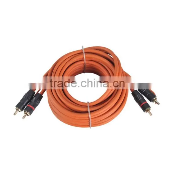 Low Noice Great Sound Quality RCA Wire Noise Rejecting for Coaxial Construction High Shielded RCA Cables 15mm