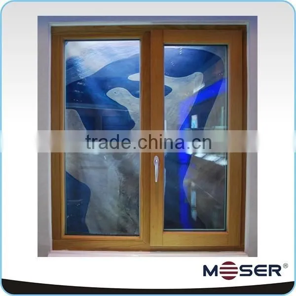 German Style Solid Timber French Casement Window With Double Safety Glass Meet to AS2047, CE Certificate