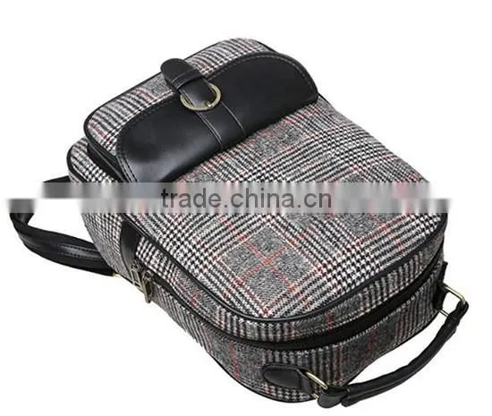 Hot Sale High Quality Coffee Vintage Travel Canvas Backpack photo-4