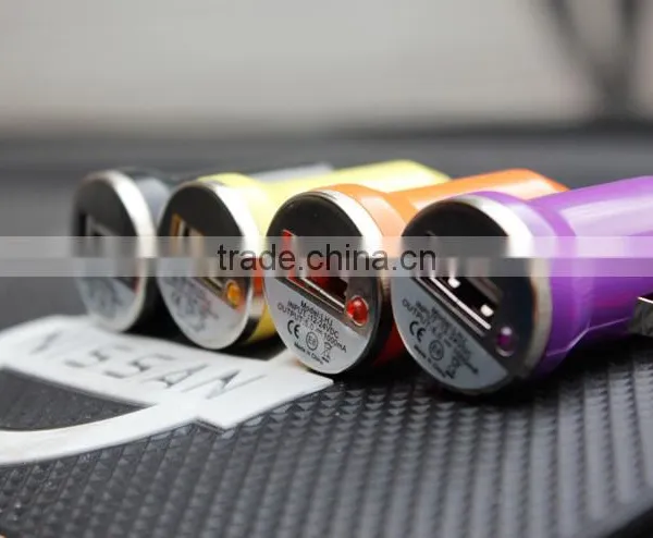 Hot Sale!Cheapest Promotional Traveling Colorful Bullet Mini Car Charger photo-3