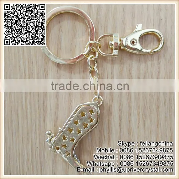 New Arrival Best Sell High Heel Shoes Key Chain With Crystal photo-3