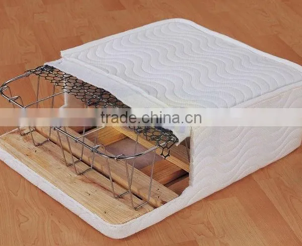 Box Spring, Solid Pallet Wood,Bonnell Spring Hotel Bed Base Kniting Fabric Wood Bed Base photo-3
