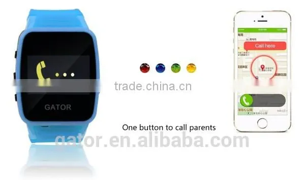 Dual Positioning smart watch for childrens with gps real-time tracking kids phone watch