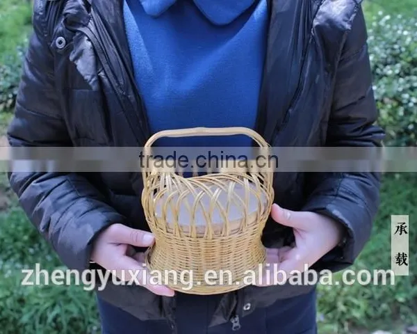 Handwoven Bamboo Decorative Basket for Planting photo-4