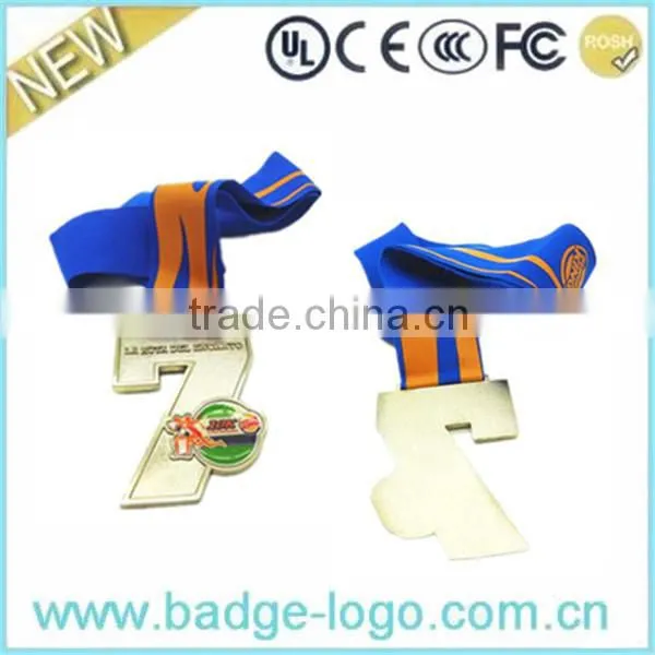 Wholesale Gold Custom Medals, Number Medals With Ribbons photo-2