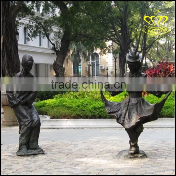 Ballet Dance Figure Bronze Sculpture Garden Scenic Spot in City Landscape Decoration photo-3