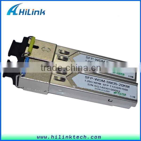 Hilink 10/100/1000M Base WDM SFP Port Fiber Optic to RJ45/UTP Ethernet Compatible Cisco SFP Module Media Converter photo-5