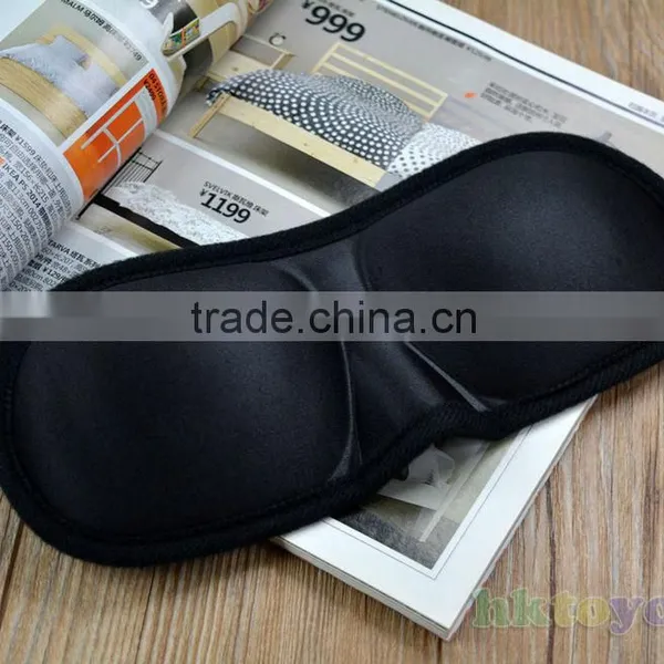 Eye Mask Black Sleeping Eyeshade Eyepatch Blindfold With Earplugs Shade Travel Sleep Aid Cover Light Guide Wholesale photo-3