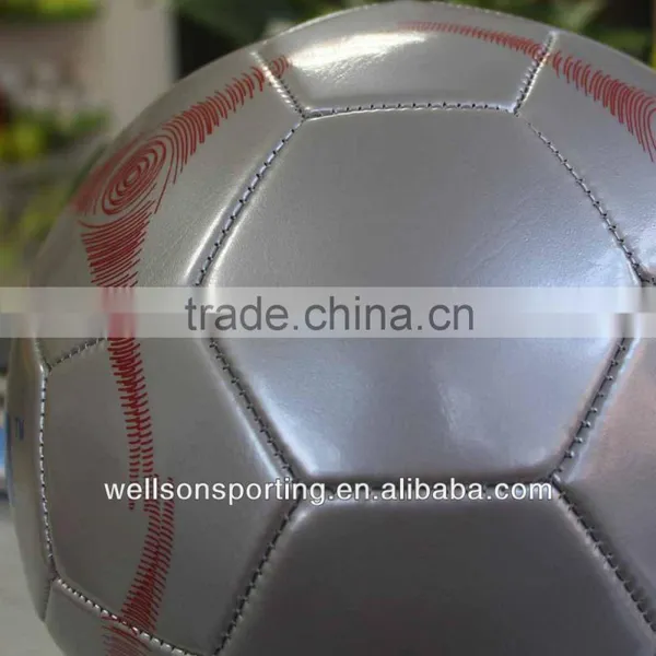 Dark Grey Machine Sewn Synthetic PVC Football photo-6