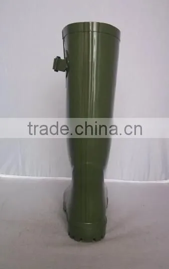 (CH-2518) Popular Olive Men Outdoor Rubber Boots Industry Work Boots Cheap Shoe photo-4