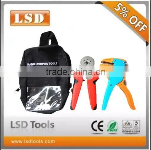 LSD Good QuiltyC86-6-7DU Tool Bag With 0.25-6mm2 Wire End Ferrules Crimping Tool and Automatic Wire Stripper