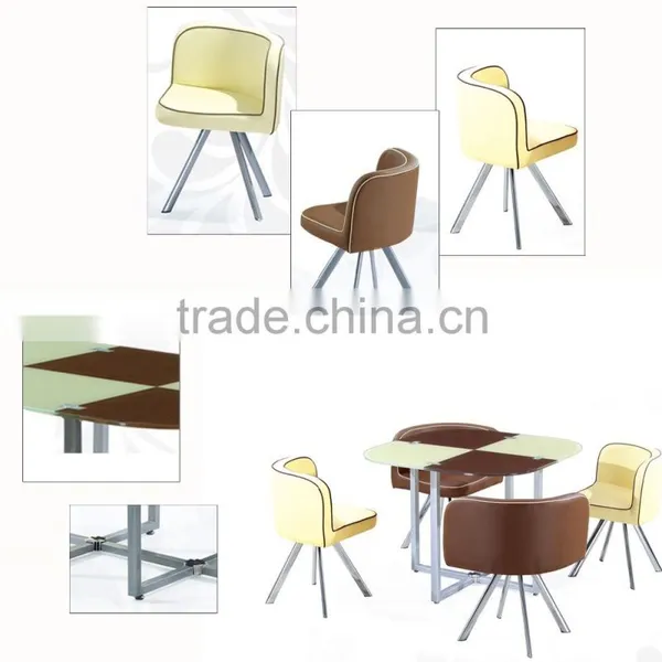 CLASSIC PROMOTION WHOLESALE 4seter Glass Dining Table Set 6seter Wooden Designstable photo-6