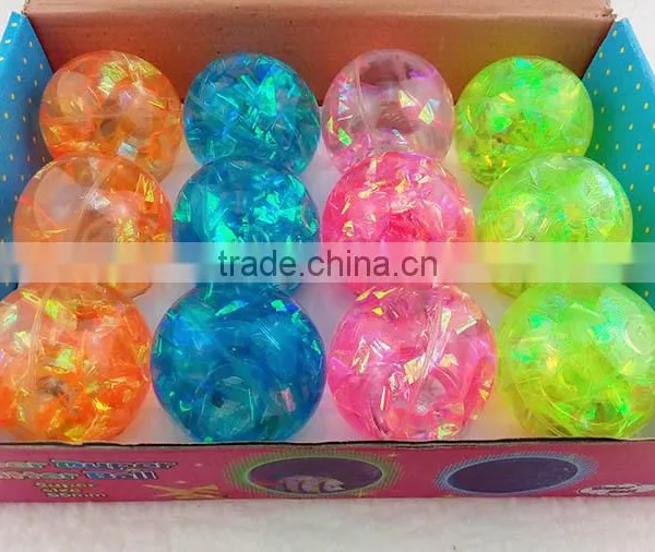 Funny Cool Children's Toys Lead Crystal Elastic Ball Flash Bouncing Ball With Cute Small Fish photo-2