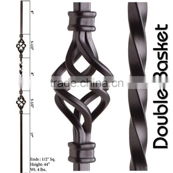 Fence Parts Decorative Wrought Iron Baskets photo-2