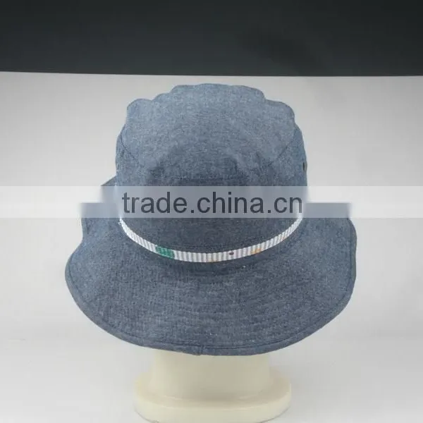 Chambray Blank Bucket Hat for Women photo-3