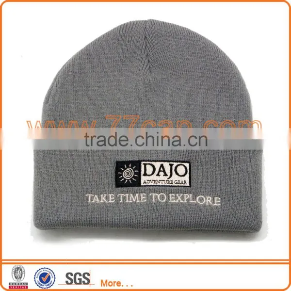 Wholesale 100% Acrylic Custom Beanie Hat With Embroidery Logo photo-5